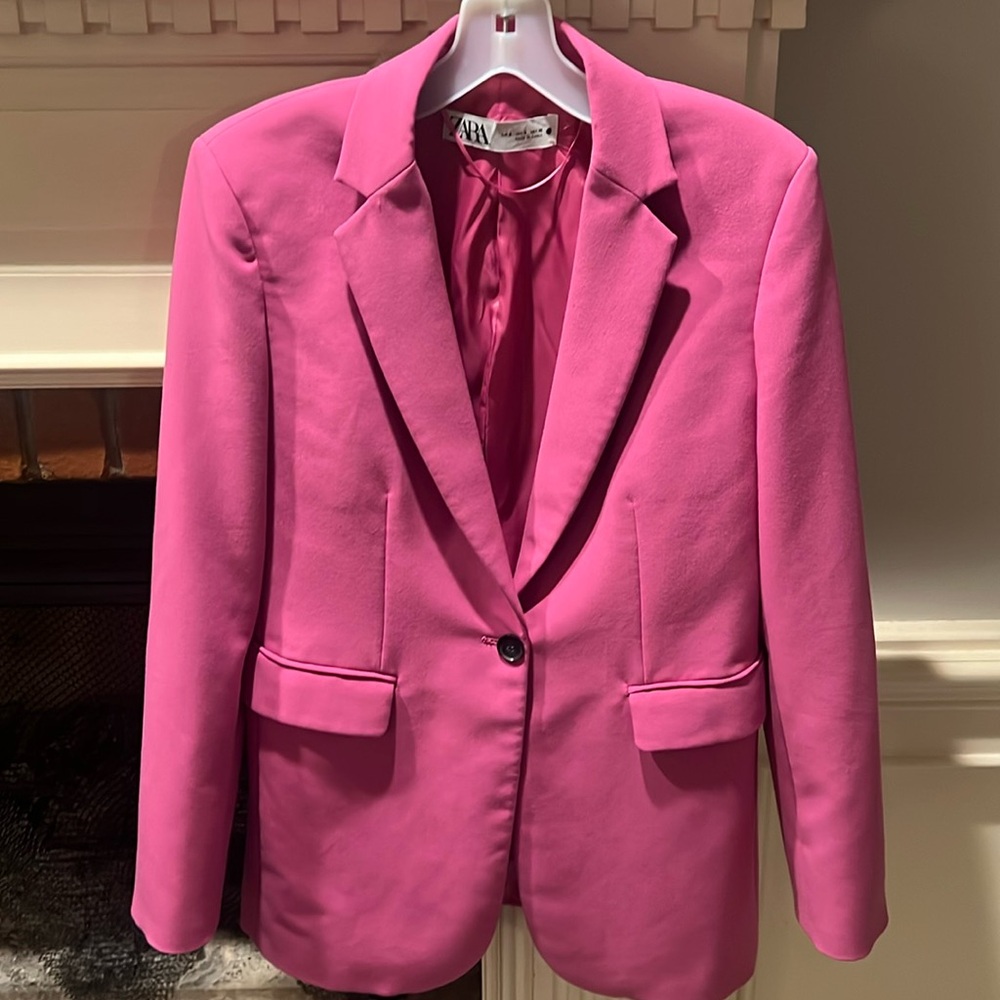 Zara women’s pink blazer size small